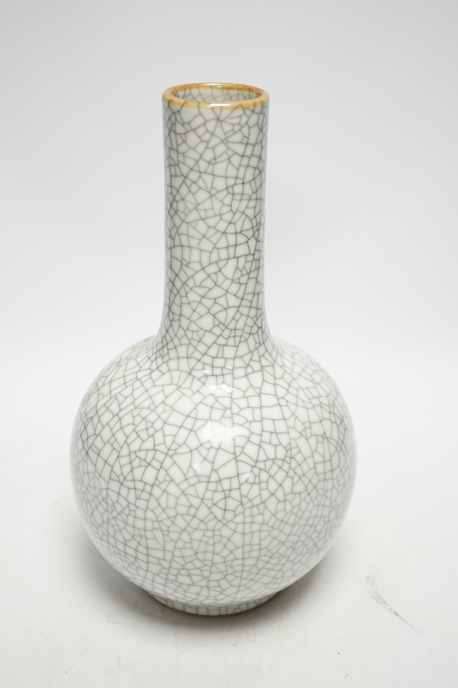 A Chinese crackleware vase, 29cm high